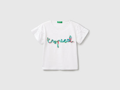 Benetton_T-Shirt with Applique_38V4G10JI_101_01