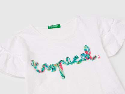Benetton_T-Shirt with Applique_38V4G10JI_101_03