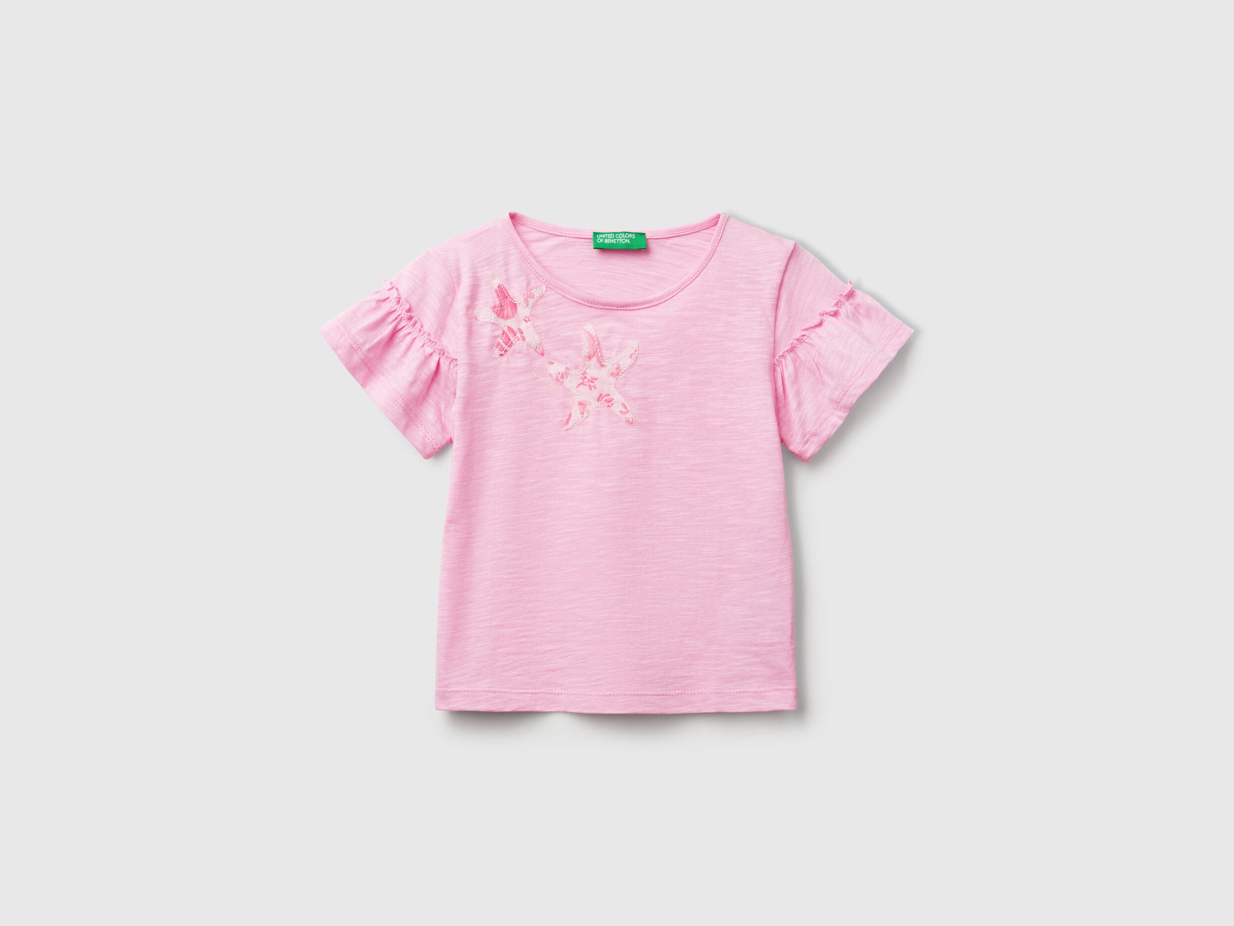 Benetton_T-Shirt with Applique_38V4G10JI_34Q_01