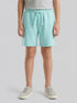 Benetton Aqua Boys Cargo Bermuda Shorts with Drawstring SKU: 39DJG901C_3L7 Image 00