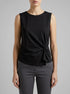 Benetton Black Women Top with Knot SKU: 39JSDH01G_100 Image 00