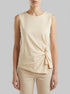 Benetton Creamy White Women Top with Knot SKU: 39JSDH01G_25E Image 00