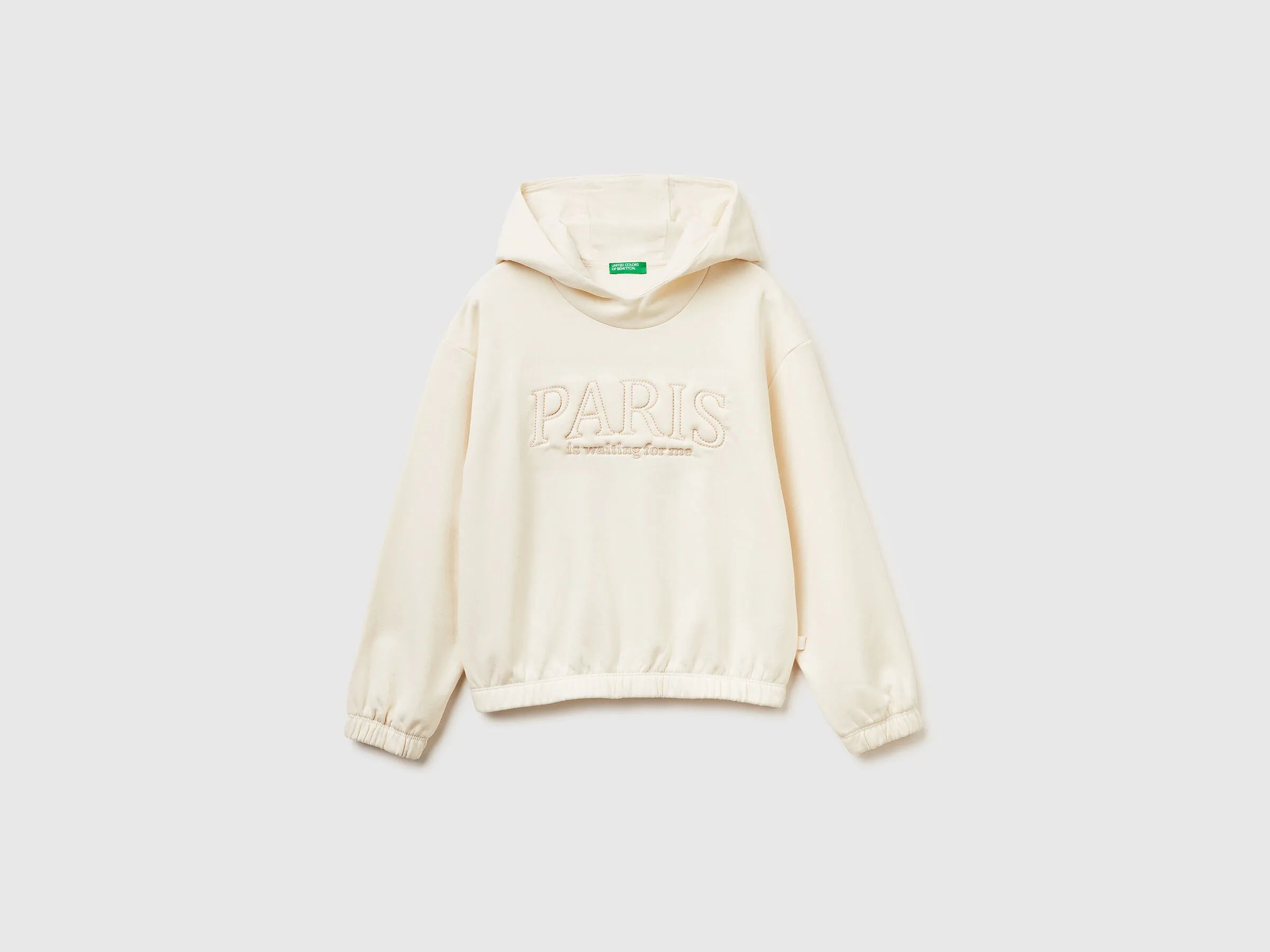 Benetton_Creamy White_Warm Sweatshirt with Embroidery_39M2C205D_0R2_01