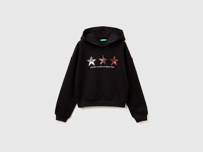 Benetton_Black_Hoodie with Sequins_39M2C205E_100_01