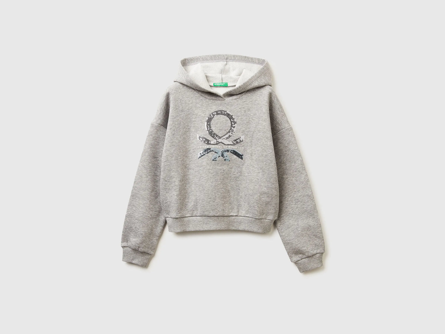 Benetton_Light Gray_Hoodie with Sequins_39M2C205E_501_01