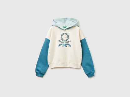 Benetton_Creamy White_Hoodie with Sequins_39M2C205E_901_01