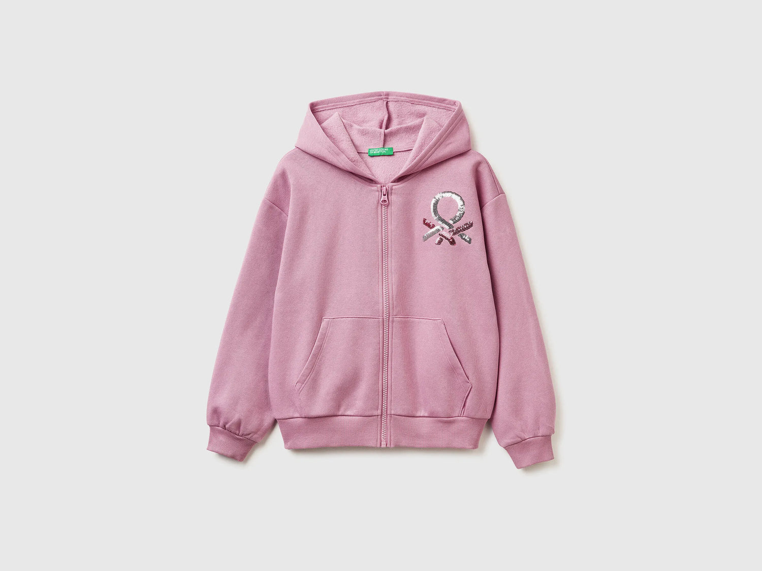 Benetton_Pink_Sweatshirt with Zip and Sequins_39M2C505O_2G9_01