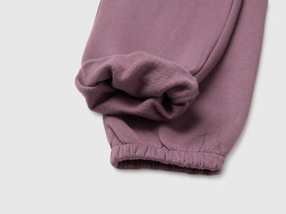 Benetton Plum Girls Fleece Joggers with Drawstring SKU: 39M2CF05I_048 Image 03