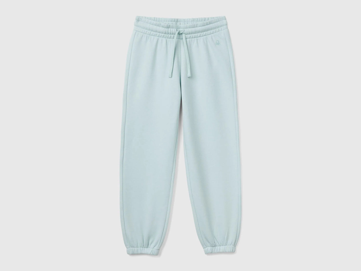 Benetton_Aqua_Sweat Joggers with Drawstring_39M2CF05I_17H_01