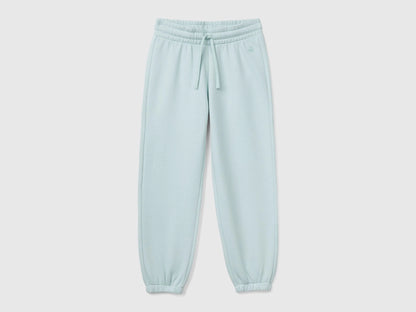 Benetton_Aqua_Sweat Joggers with Drawstring_39M2CF05I_17H_01