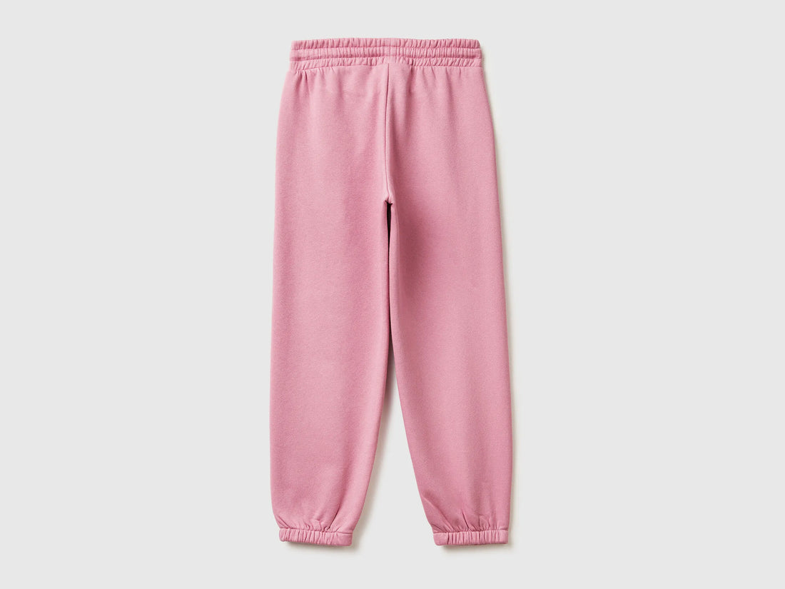 Benetton_Pink_Sweat Joggers with Drawstring_39M2CF05I_2G9_02