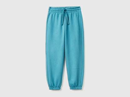 Benetton_Turquoise_Sweat Joggers with Drawstring_39M2CF05I_2H6_01