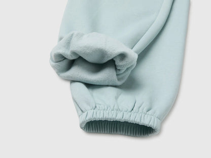 Benetton Aqua Girls Fleece Joggers with Drawstring SKU: 39M2CF05I_31A Image 03