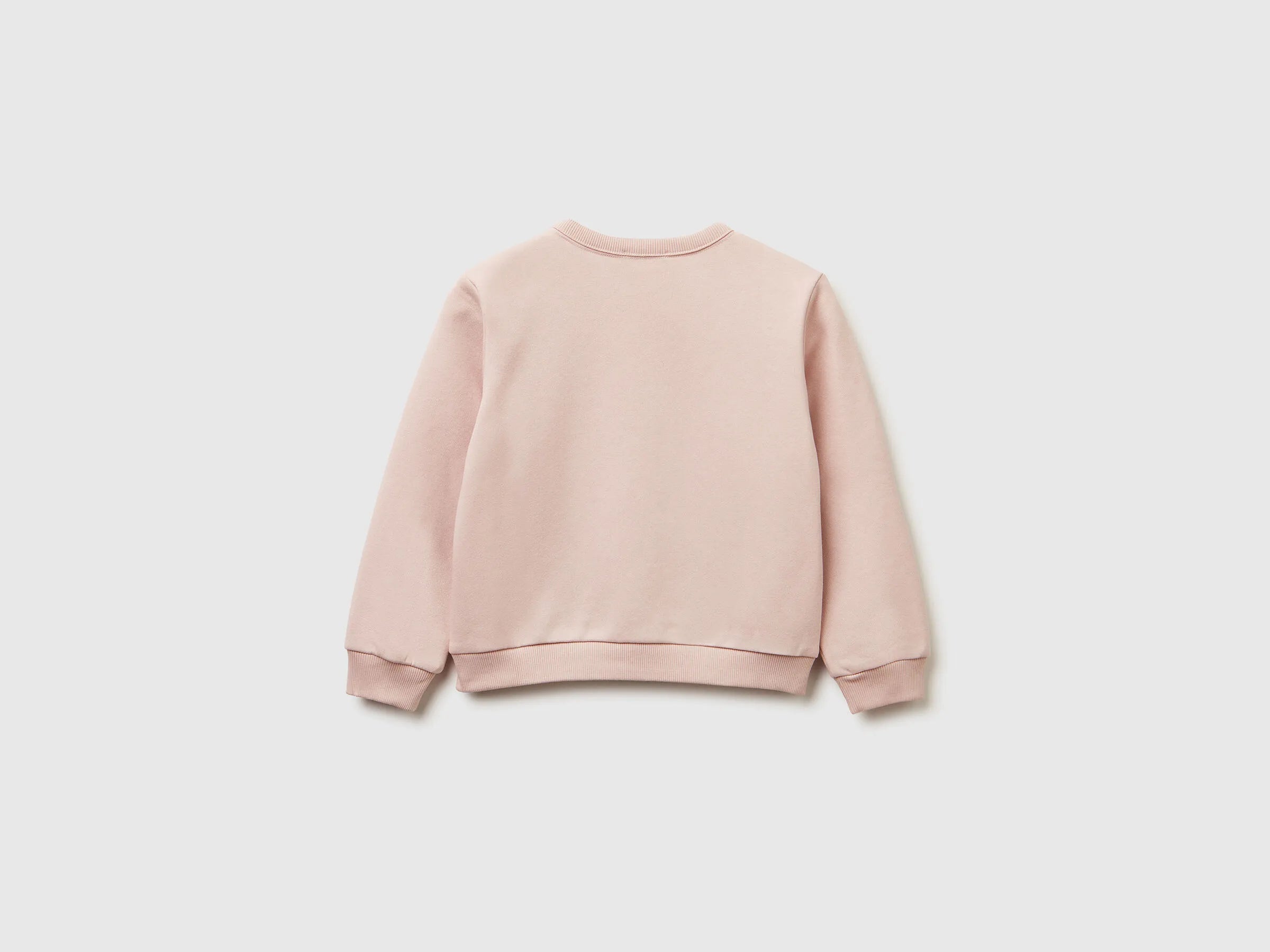 Benetton_Soft Pink_Pullover Sweatshirt with Glittery Print_39M2G10KY_3V5_02