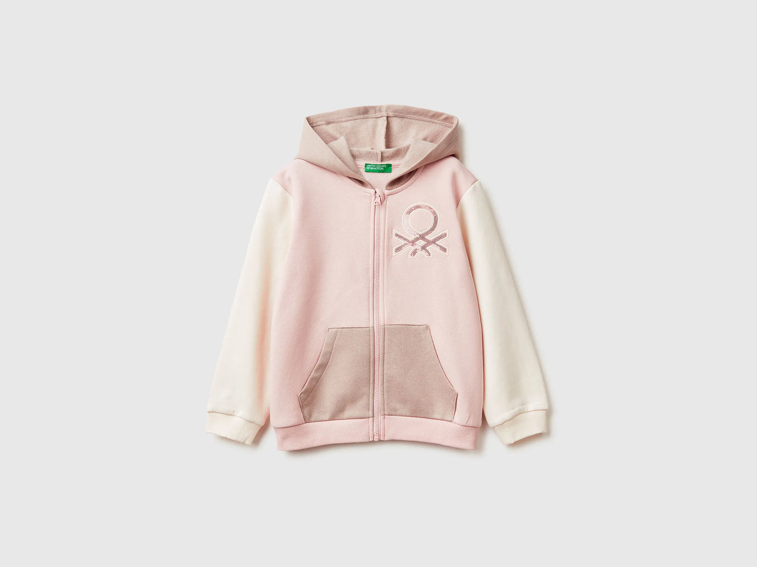 Benetton_Soft Pink_Sweatshirt with Zip and Sequins_39M2G5045_902_01