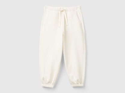 Benetton_Creamy White_Sweat Joggers with Drawstring_39M2GF04F_0R2_01