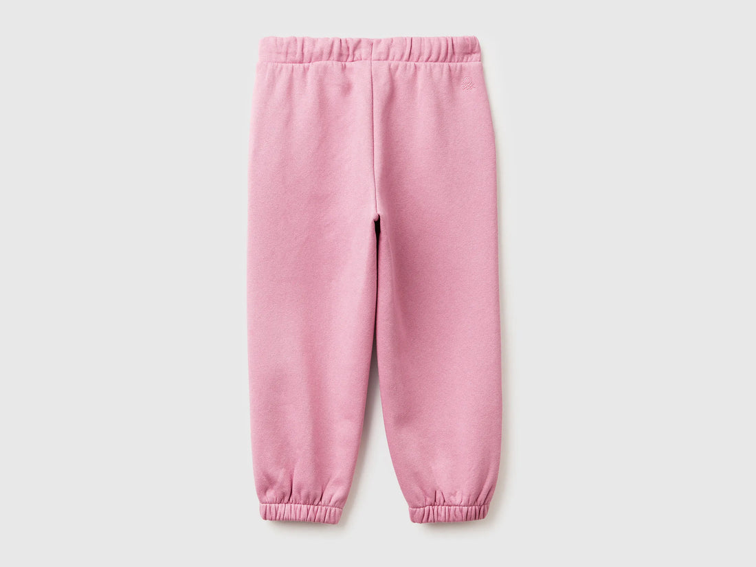 Benetton_Pink_Sweat Joggers with Drawstring_39M2GF04F_2G9_02