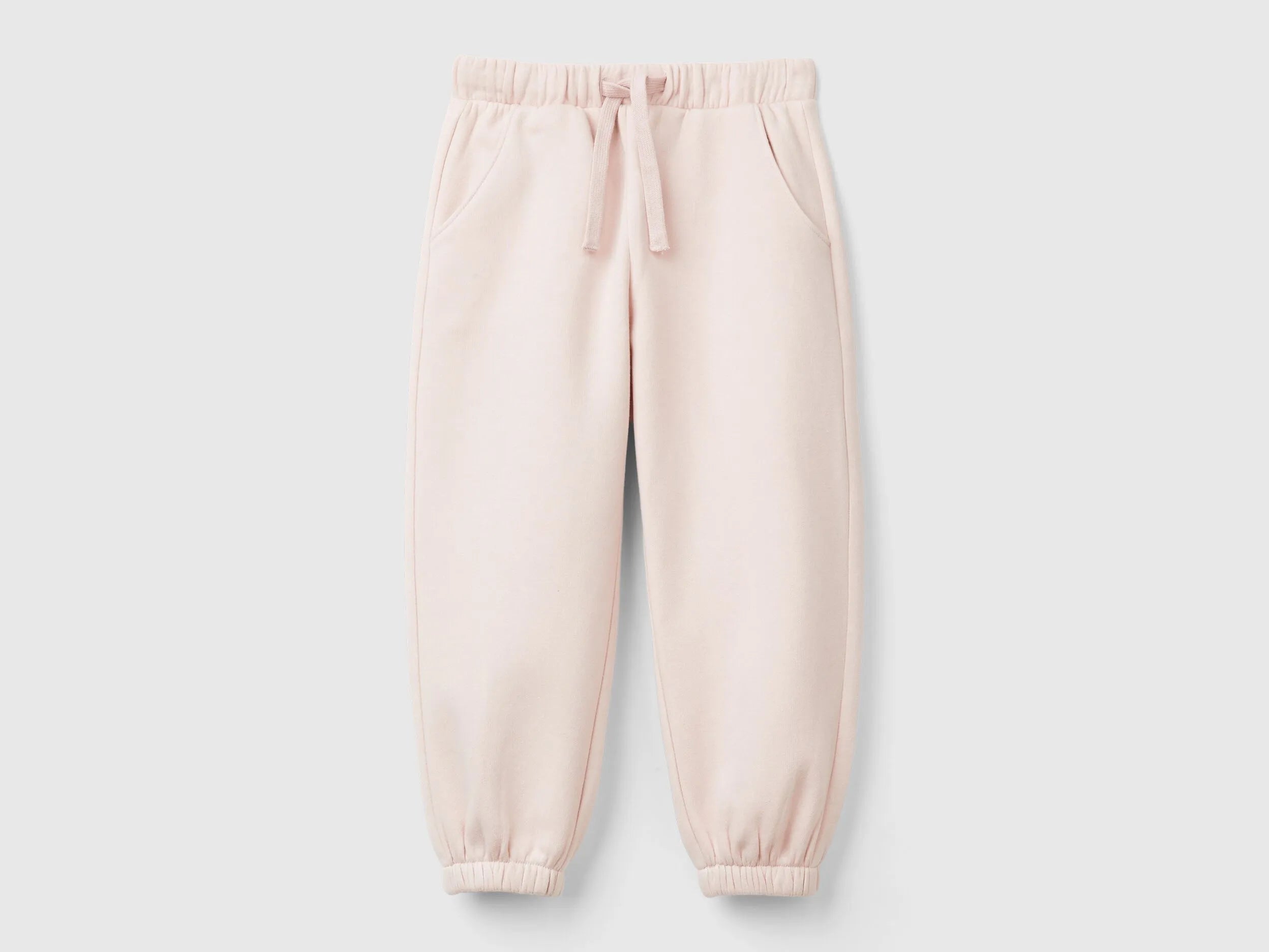 Benetton_Soft Pink_Sweat Joggers with Drawstring_39M2GF04F_3V5_01