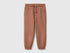 Benetton Brown Boys Joggers in Warm Fleece SKU: 39M2GF05O_0U3 Image 01