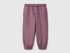 Benetton Plum Girls Joggers in Warm Fleece SKU: 39M2GF05P_048 Image 01