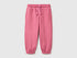 Benetton Fuchsia Girls Joggers in Warm Fleece SKU: 39M2GF05P_2J4 Image 01