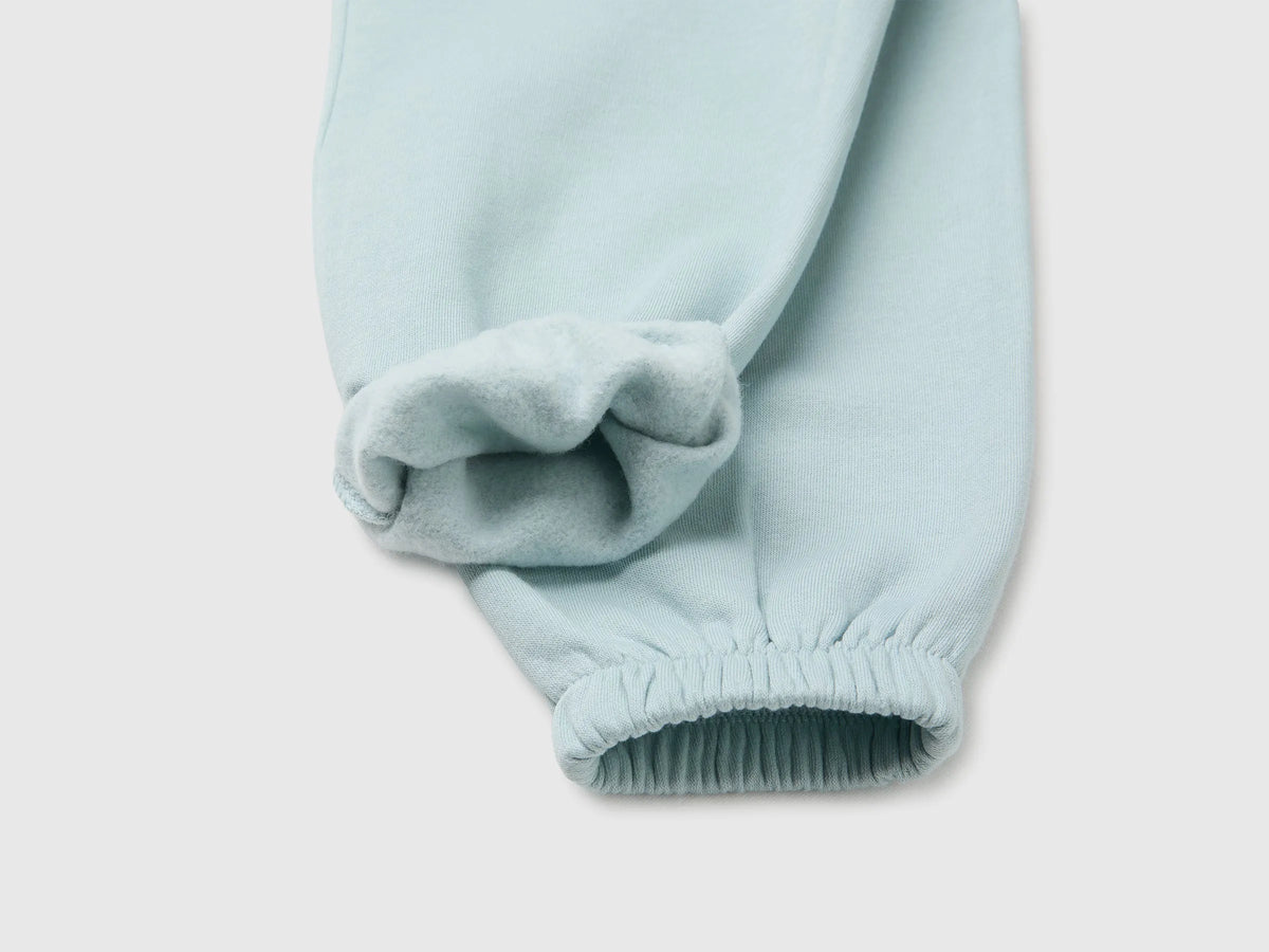 Benetton Aqua Girls Joggers in Warm Fleece SKU: 39M2GF05P_31A Image 03