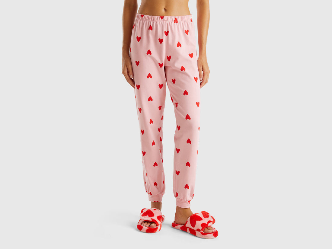 Trousers in Warm Cotton with Hearts_39R73F03M_61G_02