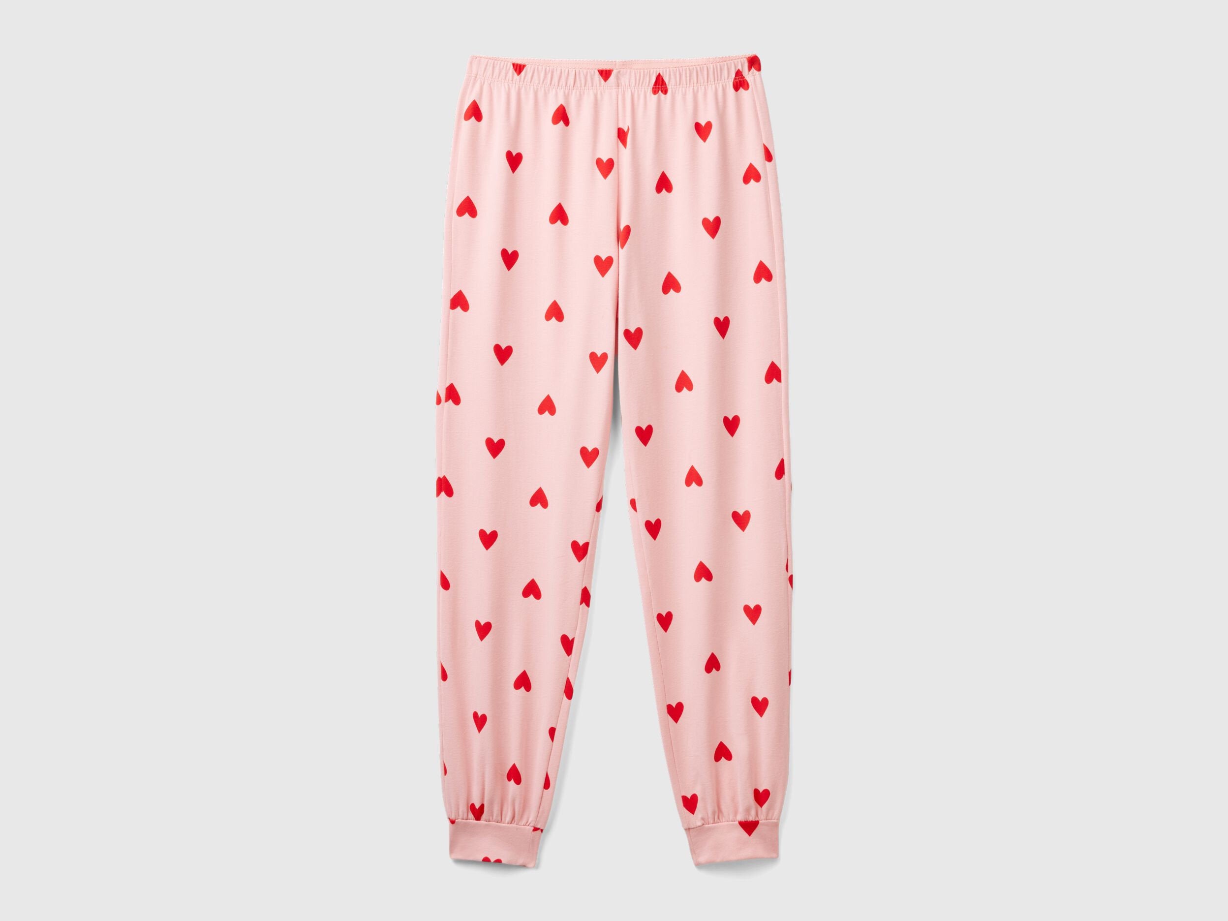 Trousers in Warm Cotton with Hearts_39R73F03M_61G_04