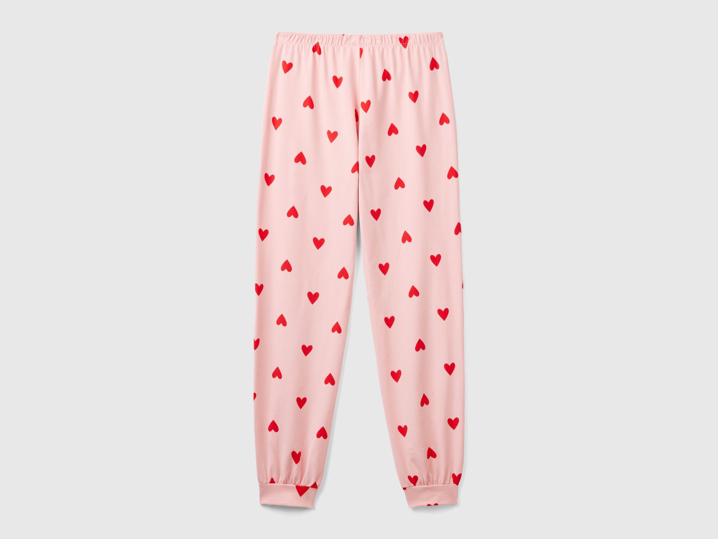 Trousers in Warm Cotton with Hearts_39R73F03M_61G_05