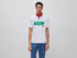 Benetton White Men Cotton T-Shirt with Logo SKU: 39VFU1096_903 Image 01