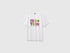 Benetton White Men Regular Fit T-Shirt with Logo SKU: 39VFU10CP_901 Image 01