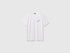 Benetton White Men Regular Fit T-Shirt with Logo SKU: 39VFU10CP_905 Image 01