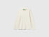Benetton Creamy White Girls T-Shirt in Pure Organic Cotton SKU: 3AOUC201O_0R2 Image 01