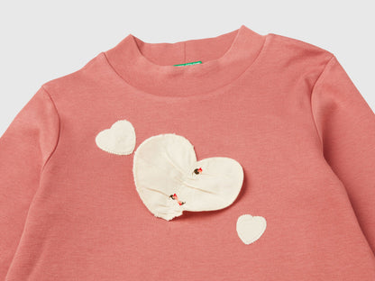 Turtle Neck T-Shirt with Heart Patch_3AOUG10H3_1U1_03