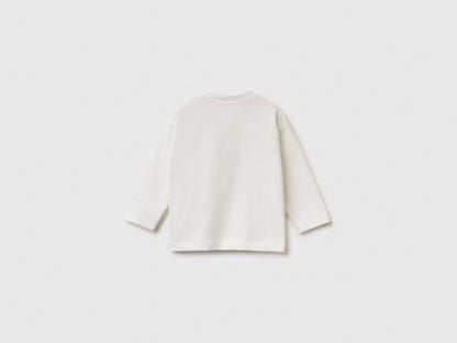 Benetton_Creamy White_T-Shirt with Shiny Print_3ATNA106R_074_02