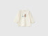 Benetton Creamy White Unisex Organic Cotton Printed T-Shirt SKU: 3ATNA107I_901 Image 01
