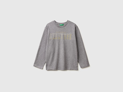 Benetton_Grey_Warm T-Shirt with Logo Print_3ATNC10QU_507_01