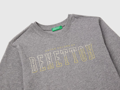 Benetton_Dark Gray_Warm T-Shirt with Logo Print_3ATNC10QU_507_03
