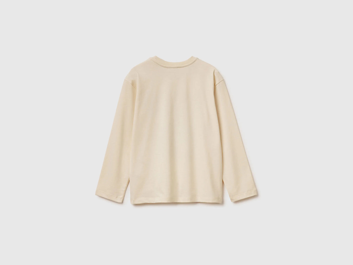 Benetton_Creamy White_T-Shirt in Warm Cotton with Print_3ATNC10R8_3C9_02