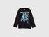 Benetton_Black_T-Shirt with Photographic Print_3ATNC10RL_100_01
