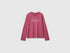 Benetton Fuchsia Girls Long-Sleeved T-Shirt with Embroidery SKU: 3ATNC10U8_2J4 Image 01