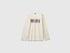 Benetton Creamy White Boys T-Shirt with Print and Embroidery SKU: 3ATNC10UD_0R2 Image 01