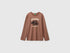 Benetton Brown Boys 100% Organic Cotton Printed T-Shirt SKU: 3ATNC10UF_0U3 Image 01