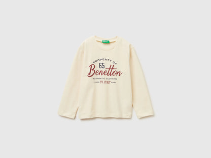 Benetton_Creamy White_Crew Neck T-Shirt in Warm Cotton_3ATNG10KT_3C9_01