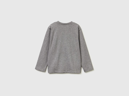 Benetton_Dark Gray_Crew Neck T-Shirt in Warm Cotton_3ATNG10KT_507_02