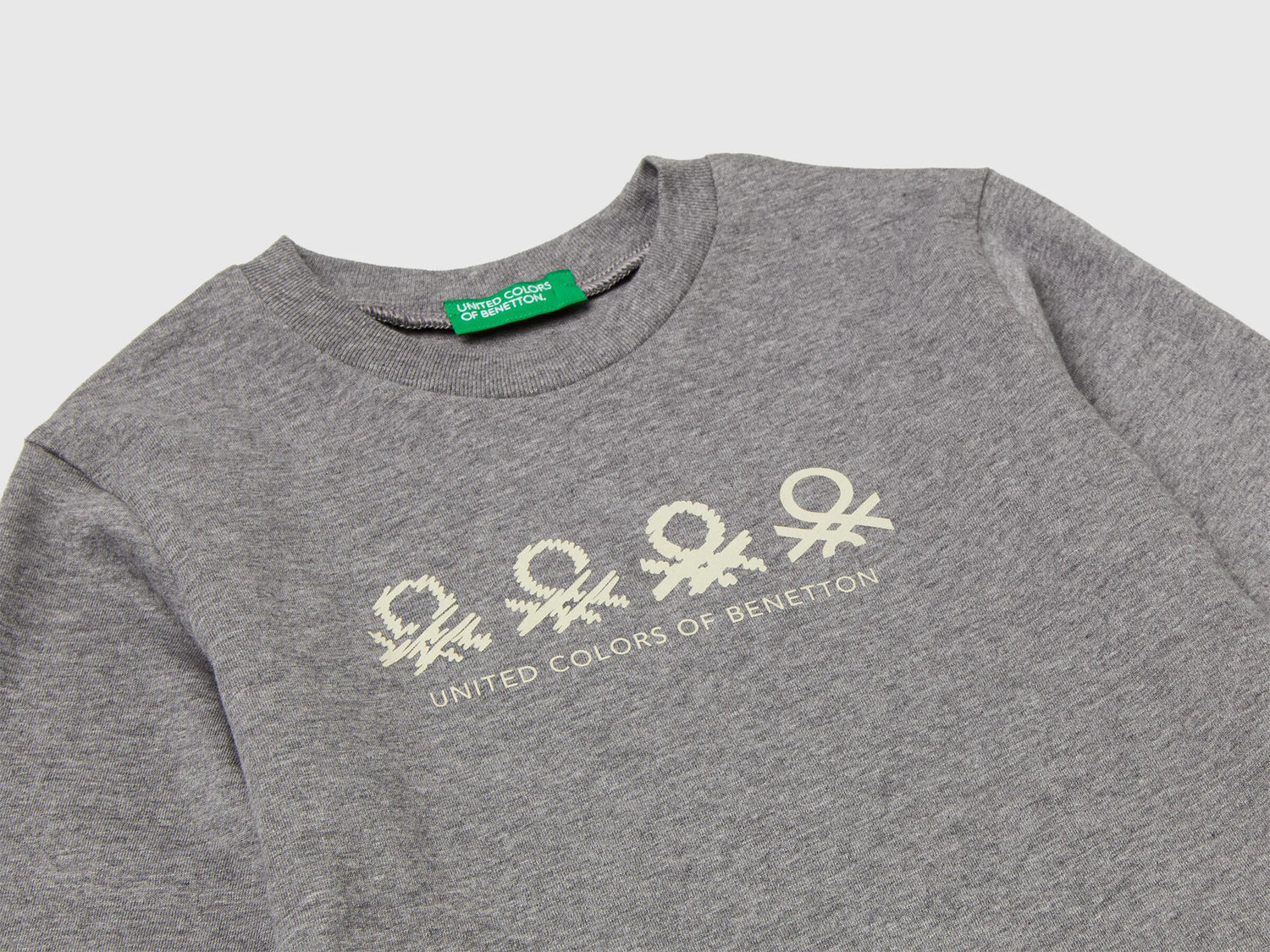 Benetton_Dark Gray_Crew Neck T-Shirt in Warm Cotton_3ATNG10KT_507_03