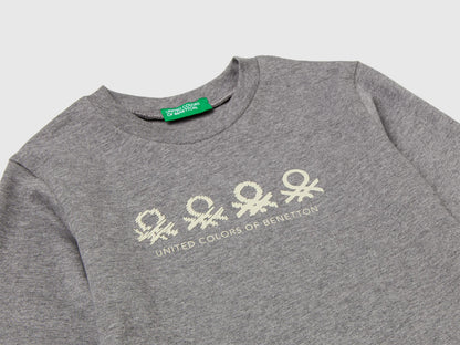 Benetton_Dark Gray_Crew Neck T-Shirt in Warm Cotton_3ATNG10KT_507_03