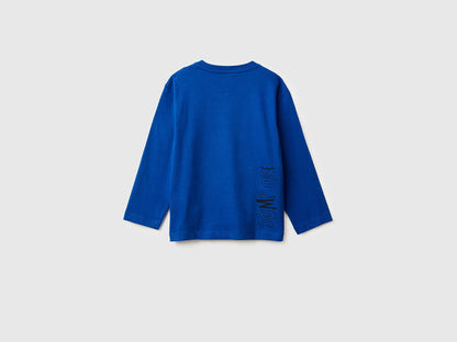 Benetton_Bright Blue_T-Shirt with Print on Front and Back_3ATNG10KV_19R_02