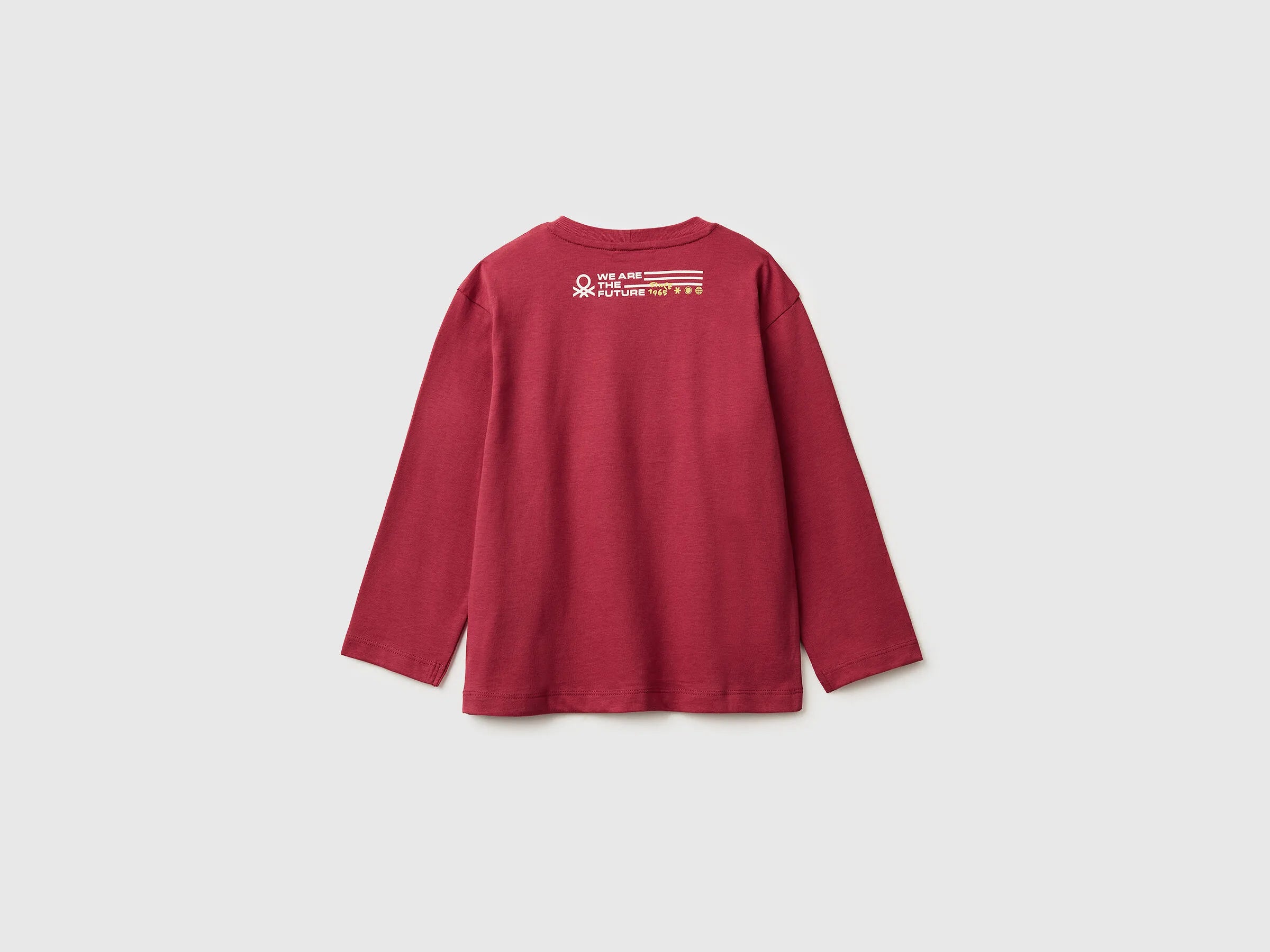 Benetton_Coral_T-Shirt with Print on Front and Back_3ATNG10KV_39J_02