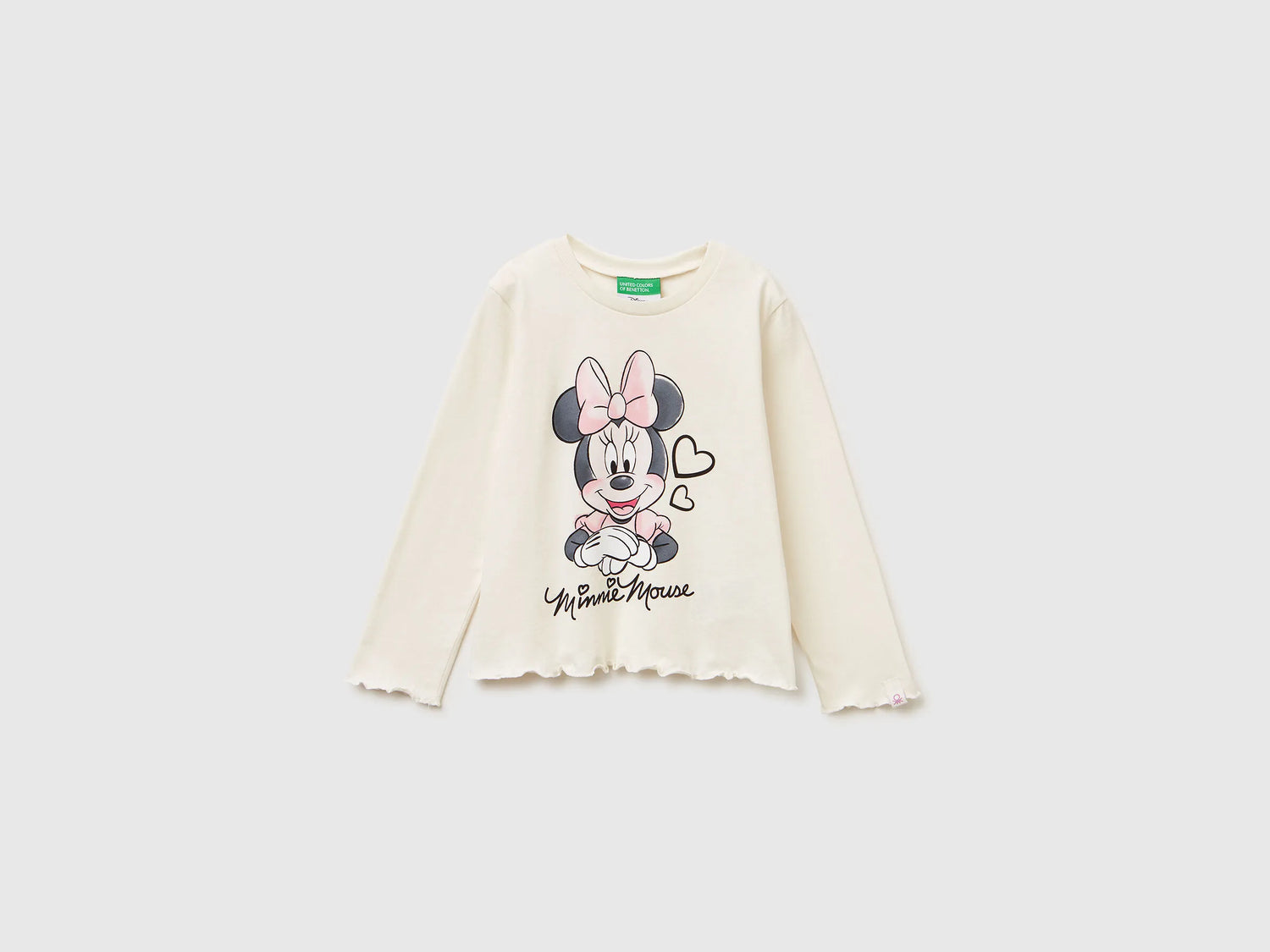 Benetton_Creamy White_T-Shirt with Minnie Mouse Print_3ATNG10L2_0R2_01